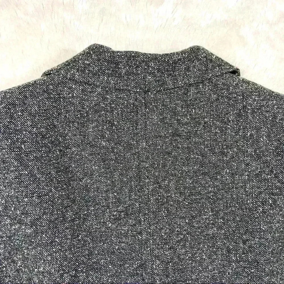 New York & Co. Heathered Gray Embroidered Floral Buttoned Blazer Jacket Size 4 - Picture 12 of 16